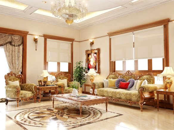 trang trí tết phòng khách từ homesgreens.com