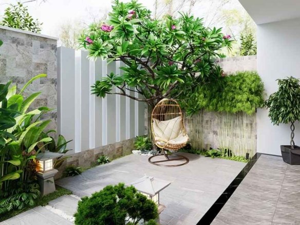 sân vườn nhà phố tại homesgreens.com