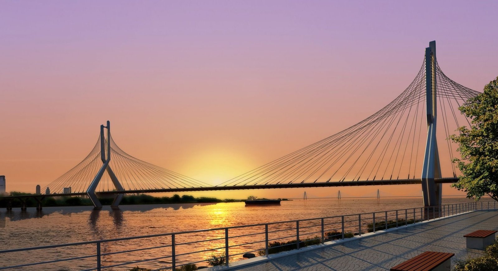 xây cầu sông hồng từ homesgreens.com