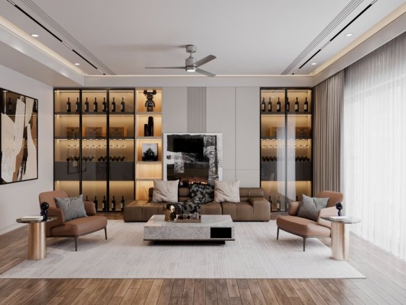 thiết kế phòng khách cao cấp từ homesgreens.com