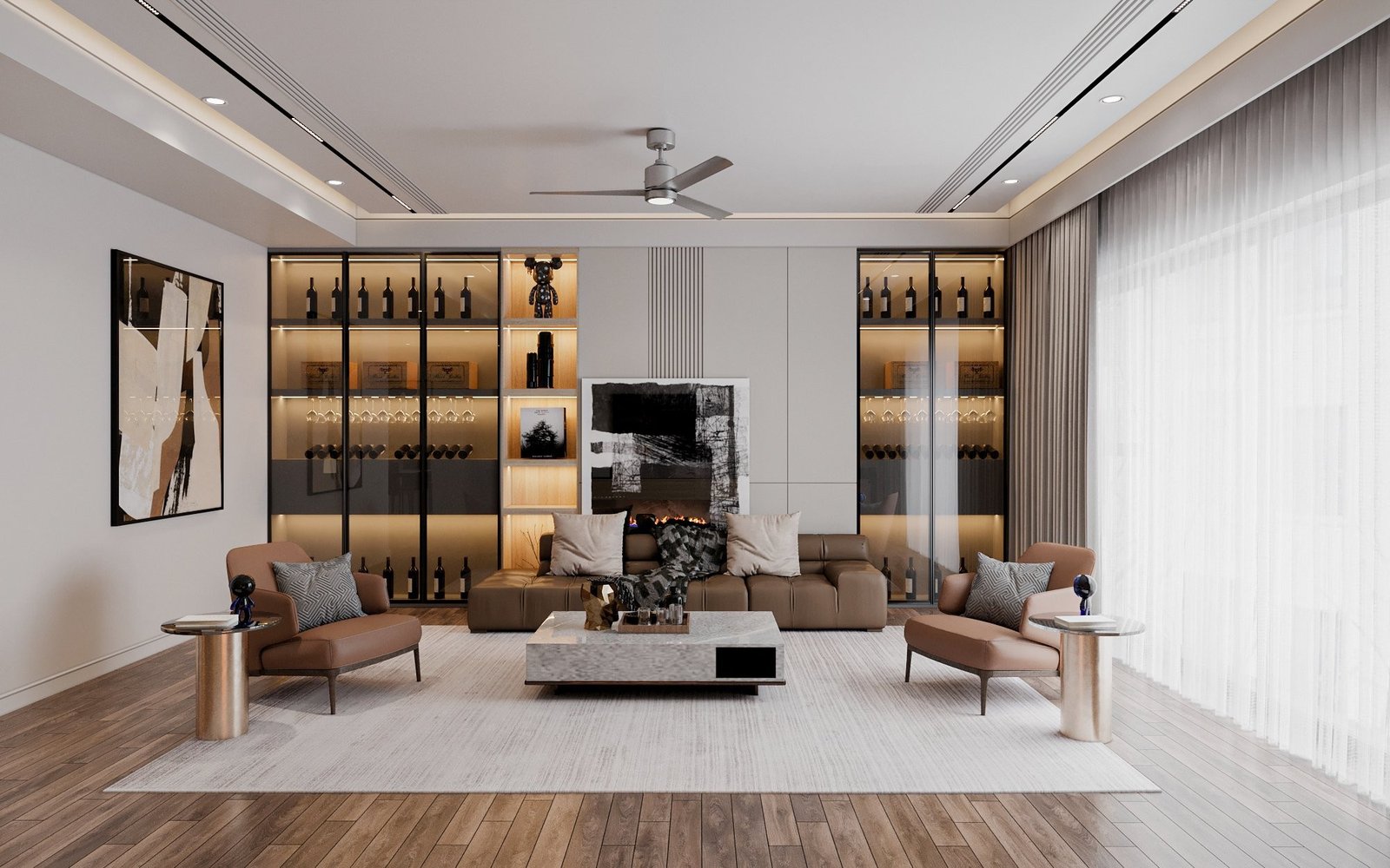 thiết kế phòng khách cao cấp từ homesgreens.com