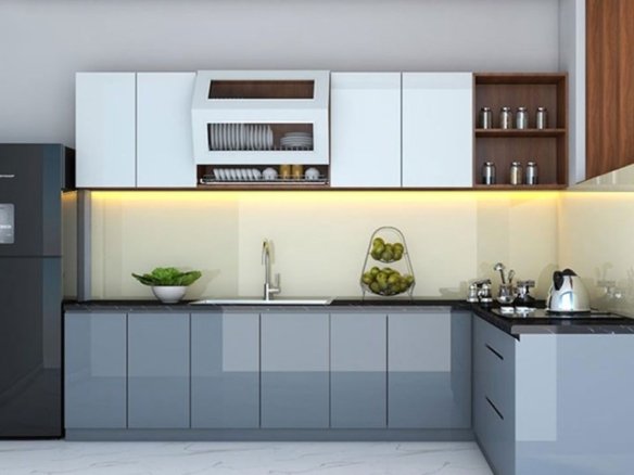 tường bếp thiết kế bếp từ homesgreens.com