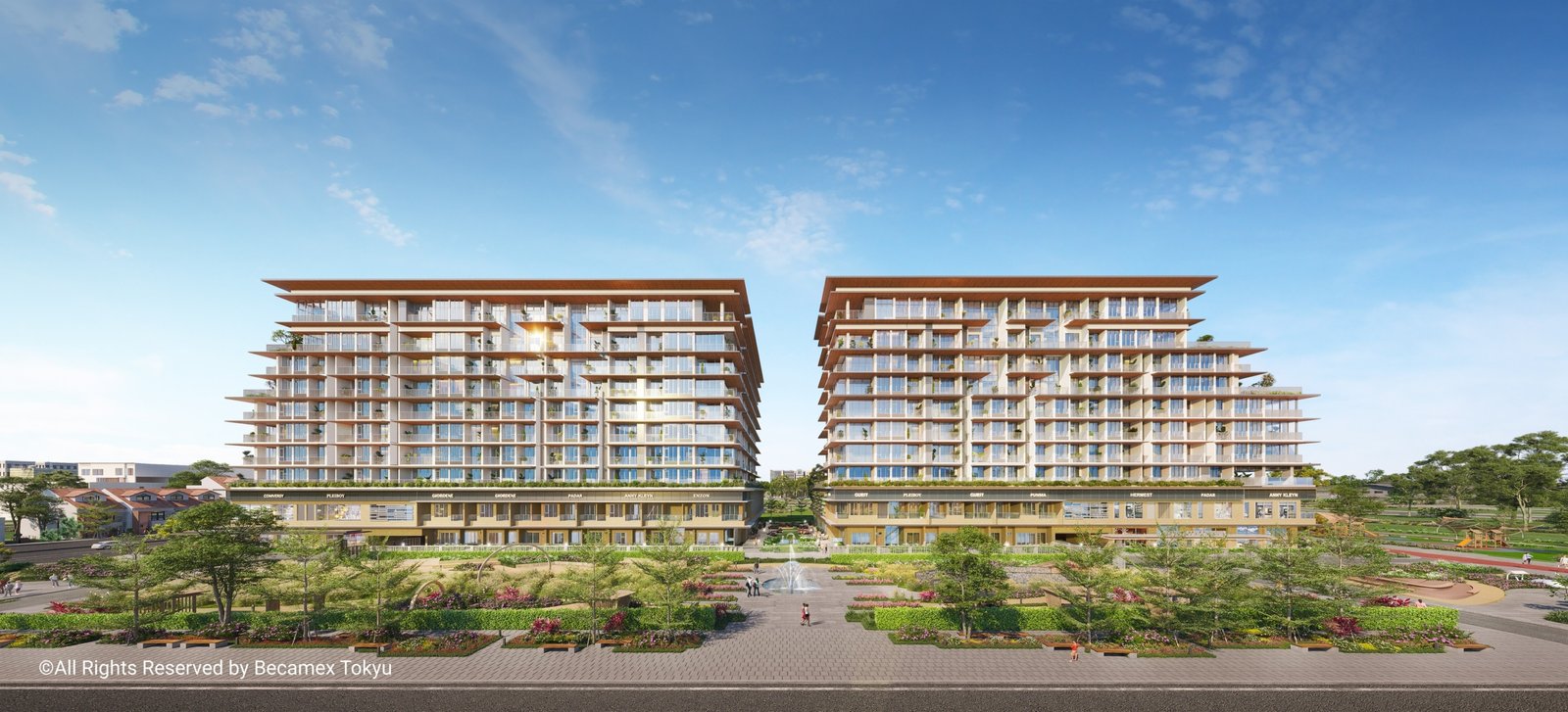 Không gian xanh 3 mặt tại căn hộ The TEN