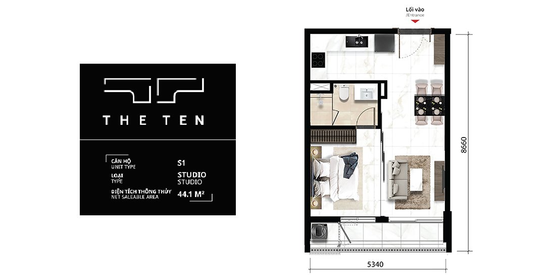 Căn hộ Studio The TEN (Sau)