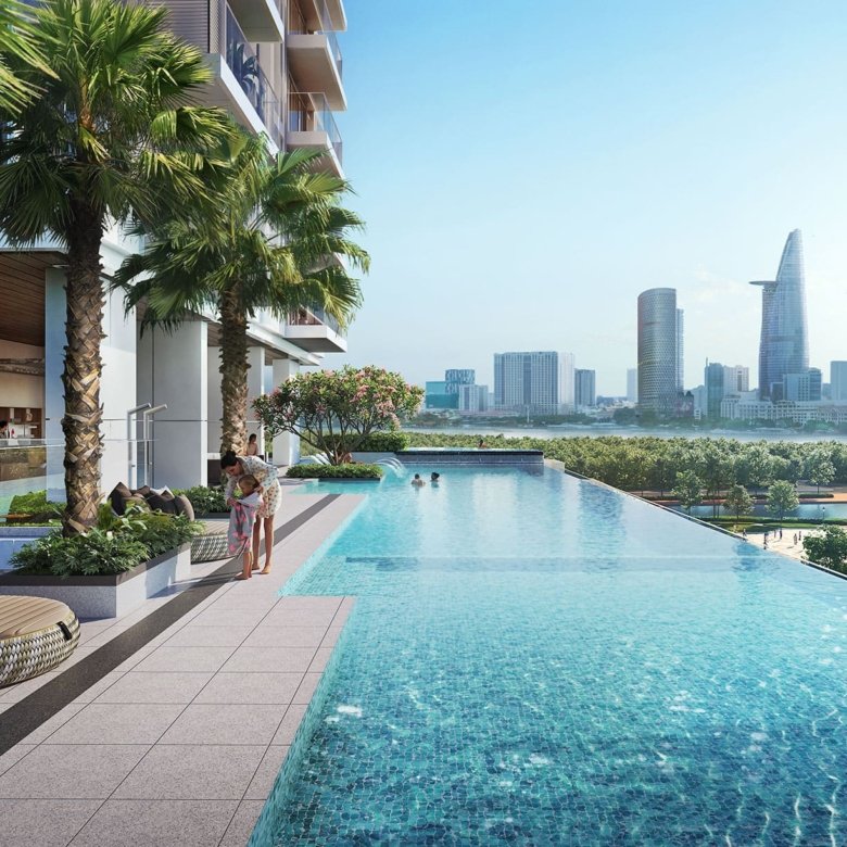 Tiện ích hồ bơi vô cực metropole thủ thiêm