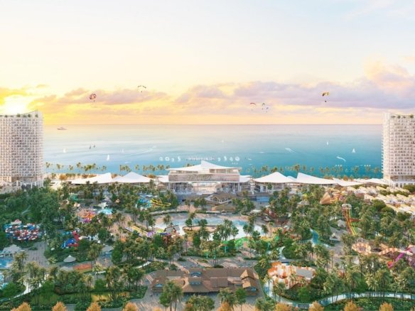 blanca city view công viên và biển